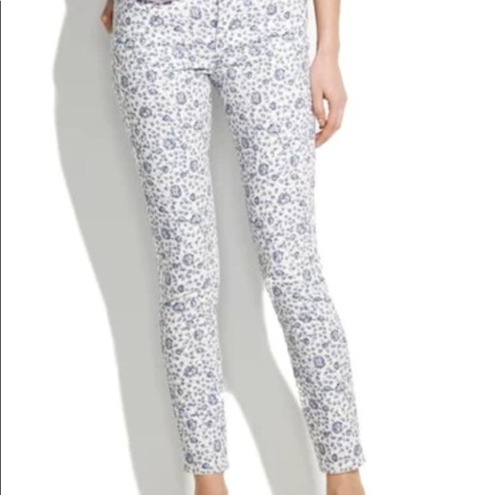 Madewell Skinny Crop Floral Jeans